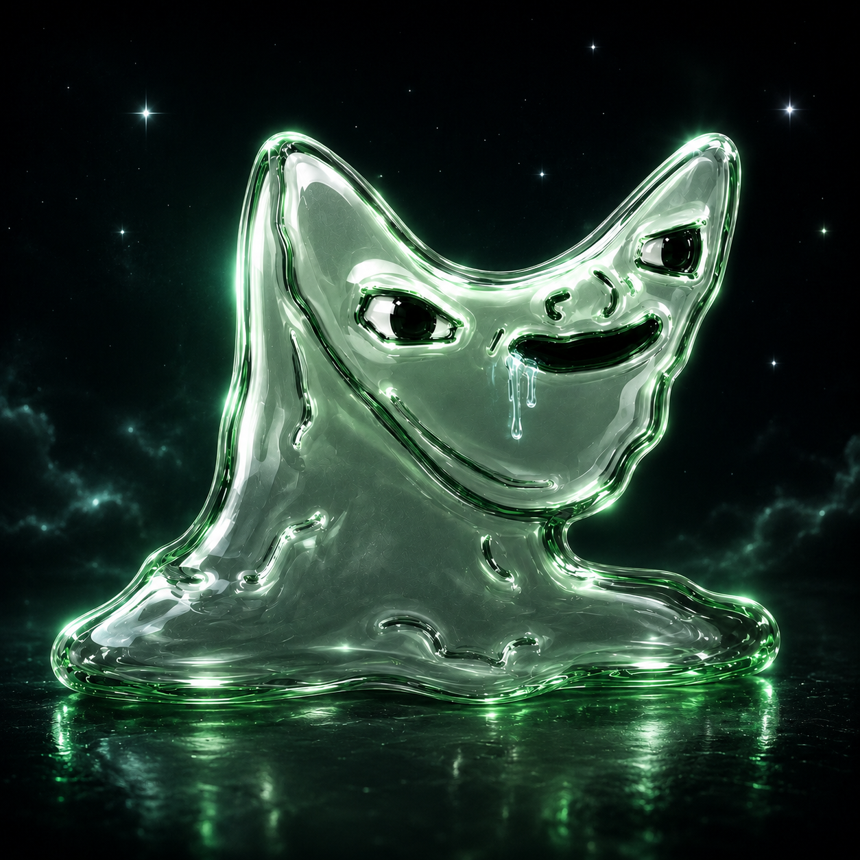 OG Drip glass mascot artwork